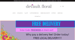 Desktop Screenshot of devaultfloral.com