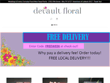 Tablet Screenshot of devaultfloral.com